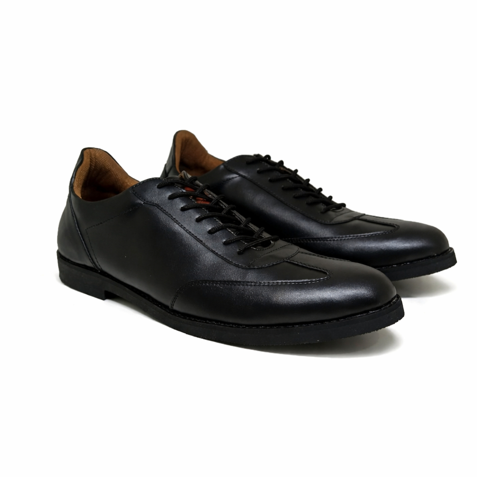 Sepatu Pantofel Pria Kulit Premium Big Size 44–48 | Sepatu Formal Casual Elegan Hitam