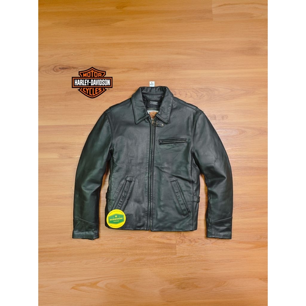 harley cafe racer leather jacket