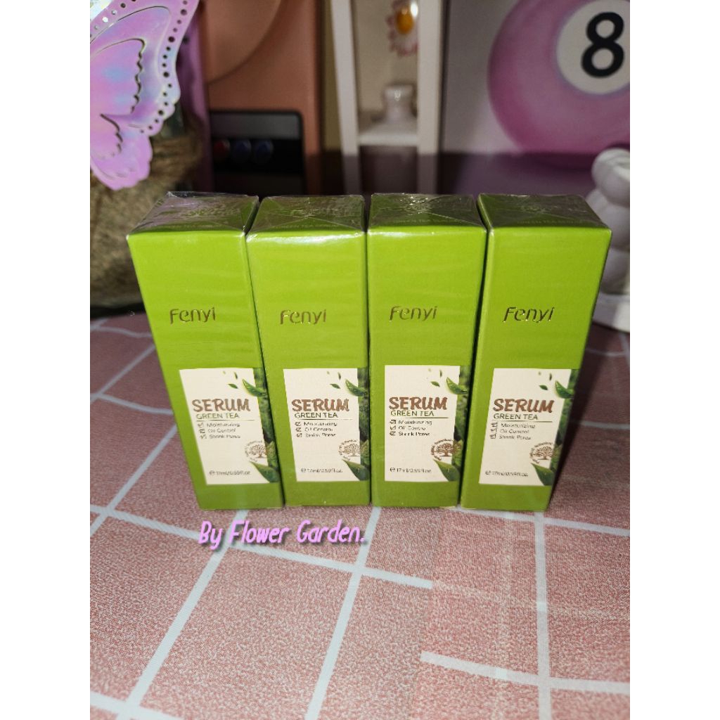 Fenyi Green Tea Serum 17ml. (Free mini sample skincare sachet)