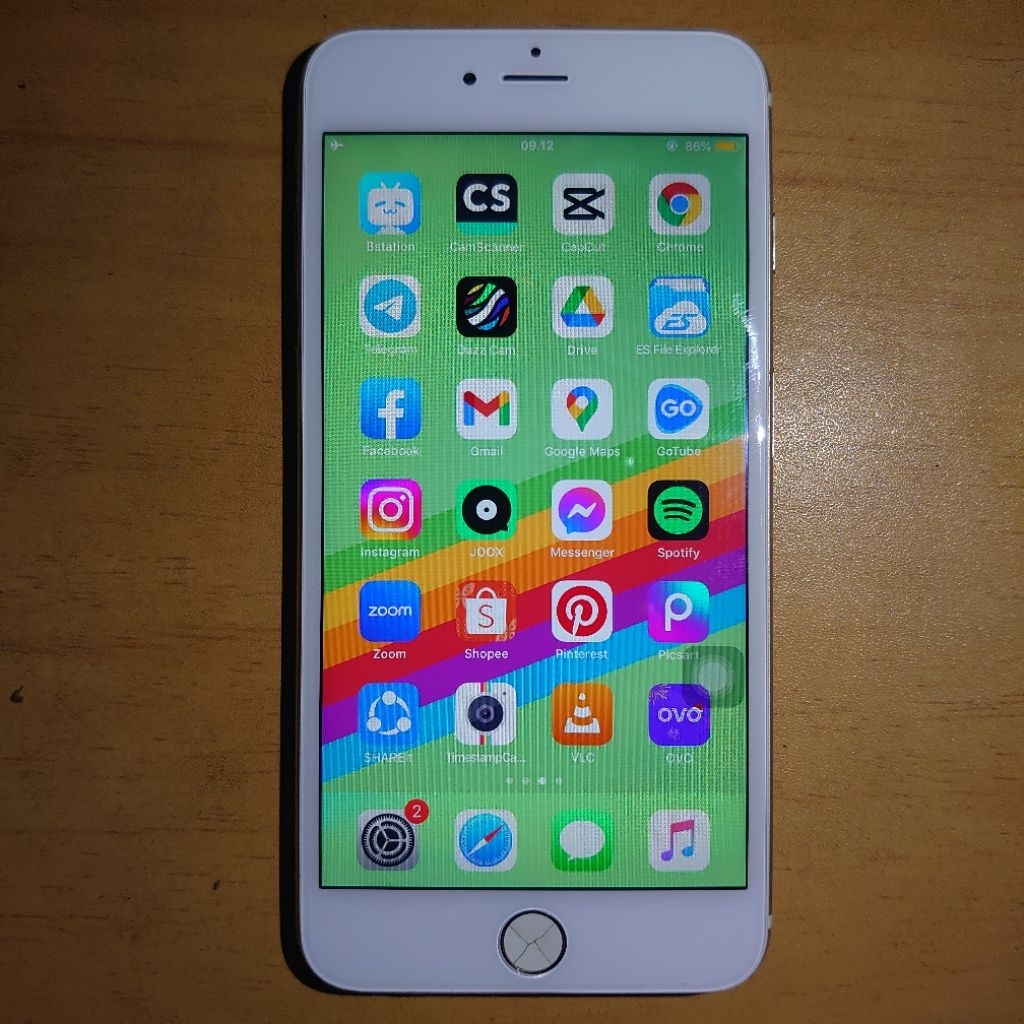 hp iphone 6 plus 16gb gold wifi only,minus kamera 8h