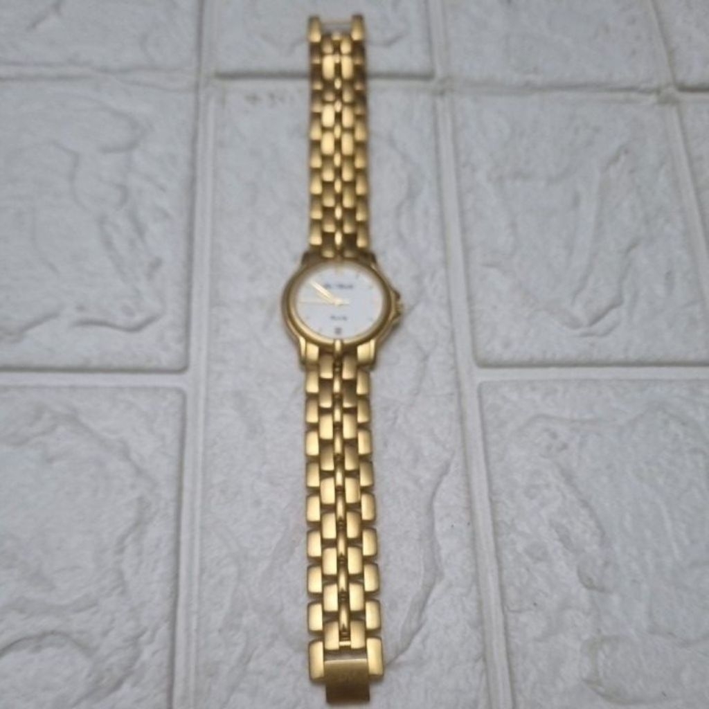 arloji jam tangan merk DV swiss original GOLD PLATE VINTAGE LIMITED