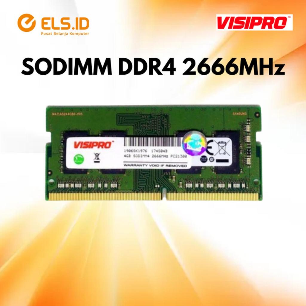 Sodimm Visipro DDR4 4GB 2666MHz