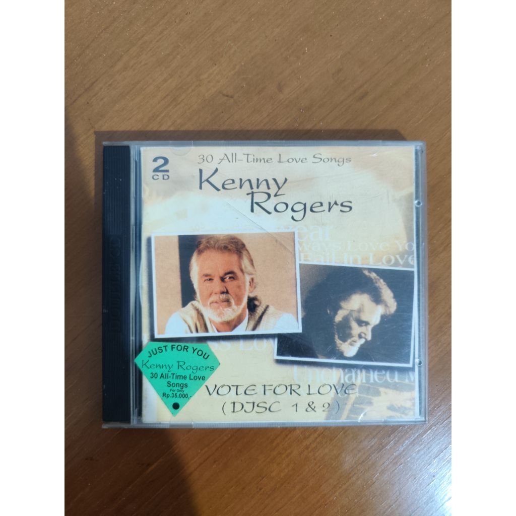 Kenny Rogers Vote For Love 2 Disc CD Audio Second Mulus