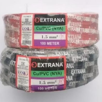 Kabel Tunggal 1.5mm Extrana 100 meter Kabel NYA 1.5mm Extrana 100meter Kabel Extrana 1.5mm 100meter 