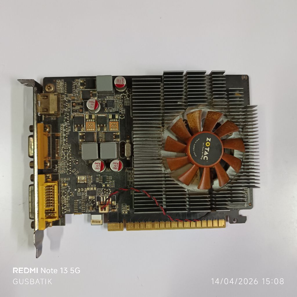 vga card pcie 2GB ddr3 128bit Zotac Nvidia GT730 second original