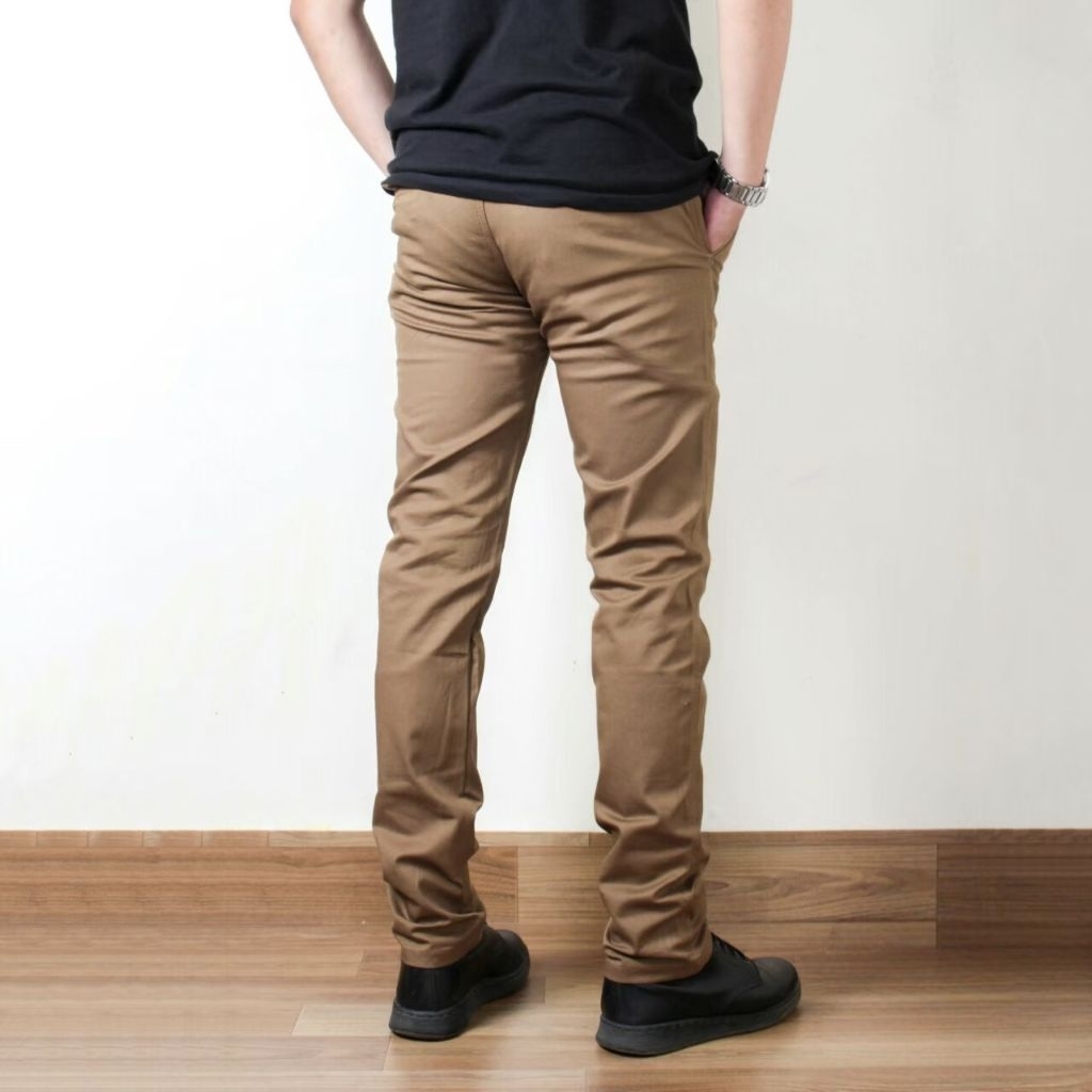 Celana Panjang Laki Laki Dewasa Slimfit Stretch Premium Original Celana Bahan Kain Katun Kerja Forma
