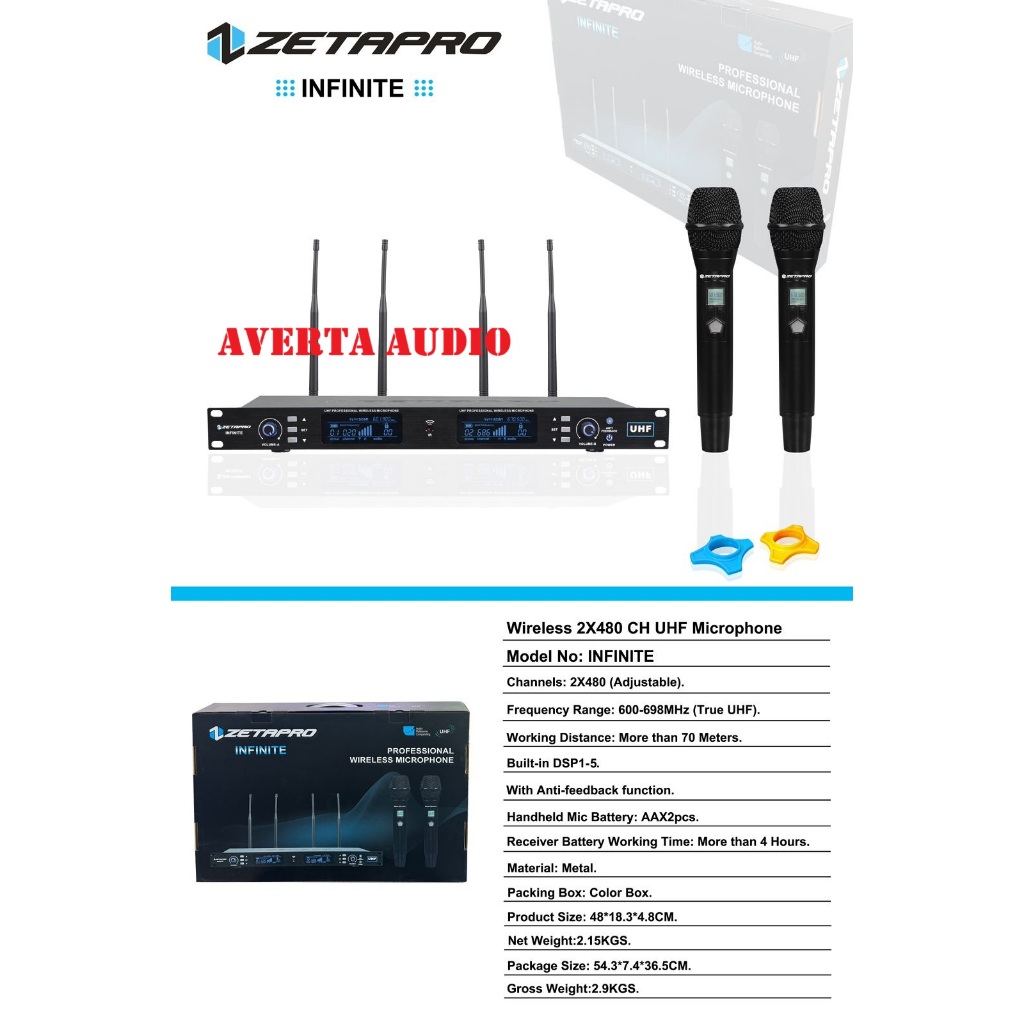 ZETAPRO MIC WIRELESS INFINITE / Zetapro Infinite / ZETAPRO ORIGINAL