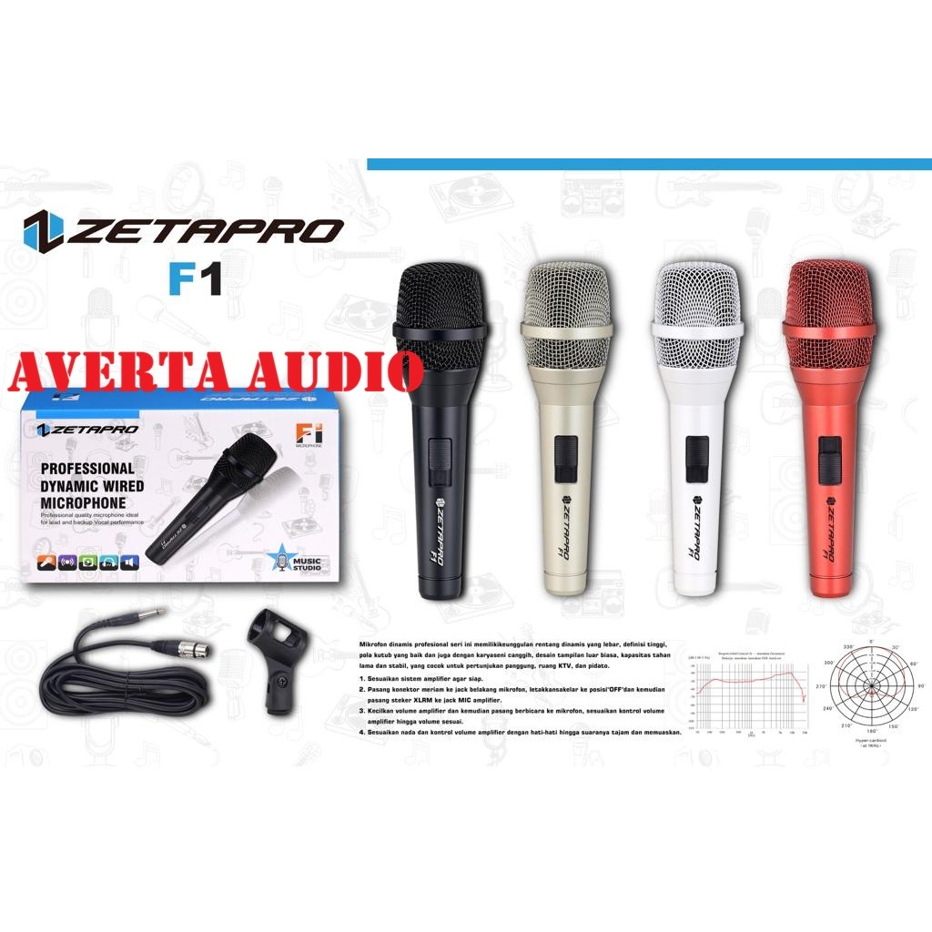 ZETAPRO Mic Kabel F1 / F-1 Original / Microphone Cable Zetapro F 1