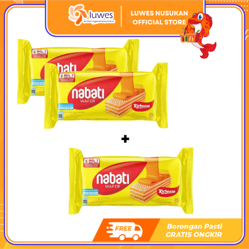 (Beli 2 Gratis 1) Nabati Wafer Richeese 110gr