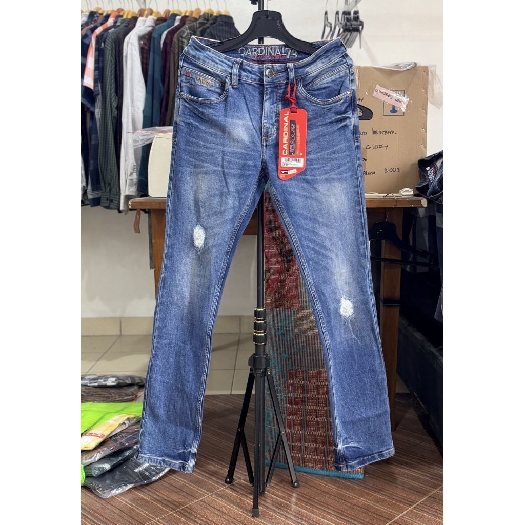 HARGA DISKON CELANA PANJANG JEANS CASUAL CARDINAL SLIM FIT ORIGINAL|| CELANA PRIA CARDINAL JEANS TIP