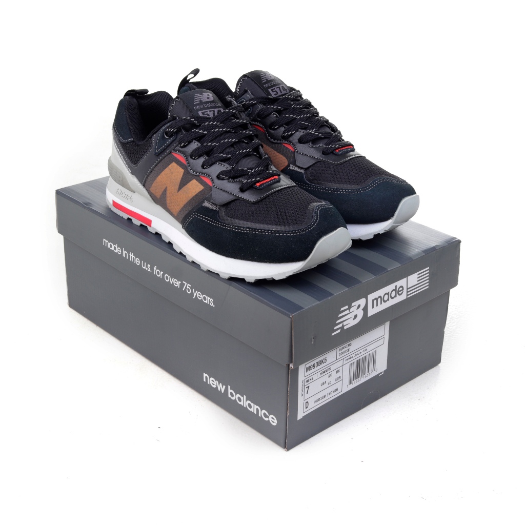 (SLKCK) Sepatu Sneakers New Balance ML574ISE Black Grey - 574