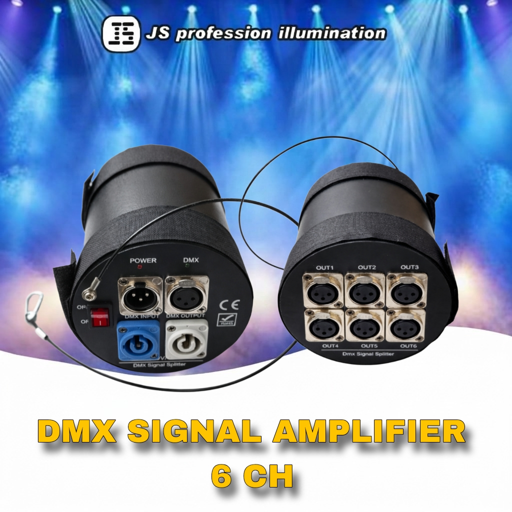 Dmx Splitter 6Ch / Dmx Signal Amplifier