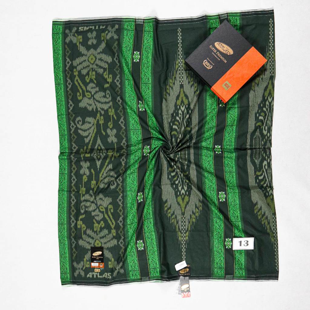 Sarung ATLAS Super Premium Gold S950 Motif JSA Varian Hitam Putih Warna Harga Terjangkau
