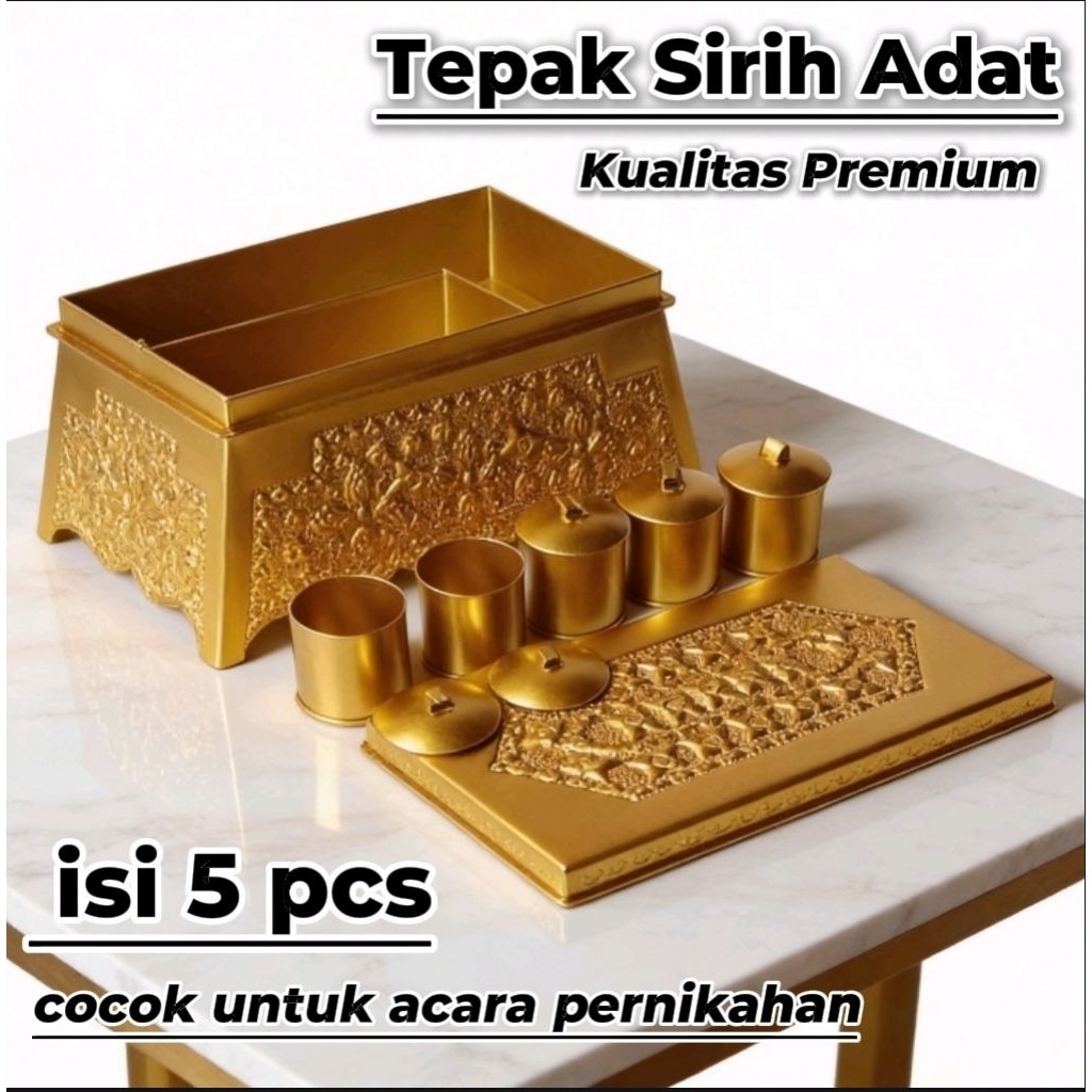 TEPAK SIRIH/ADAT MELAYU | UKURAN 26X14 cm | HANTARAN LAMARAN PENGANTIN