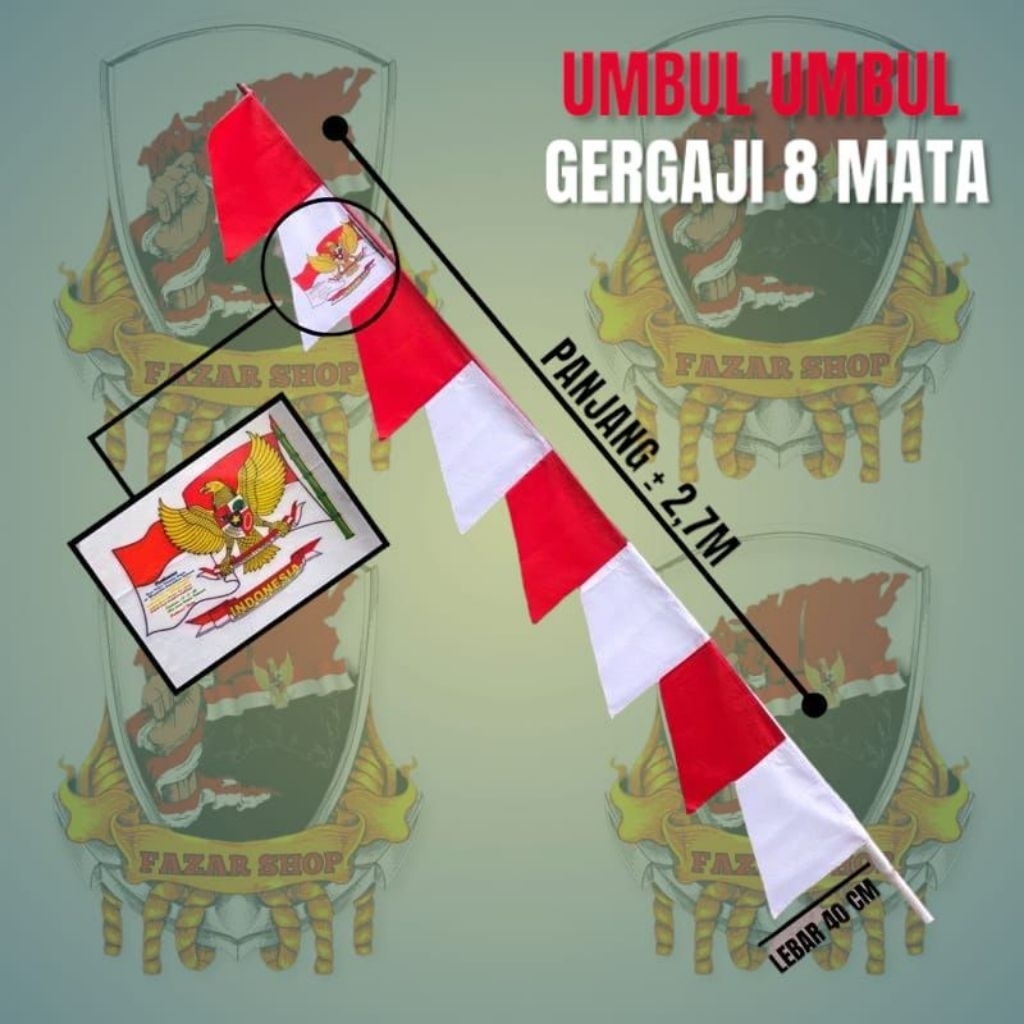 bendera merah putih umbul2 warna merah putih
