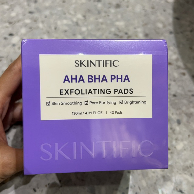 SKINTIFIC AHA BHA PHA EXFOLIATING PADS-