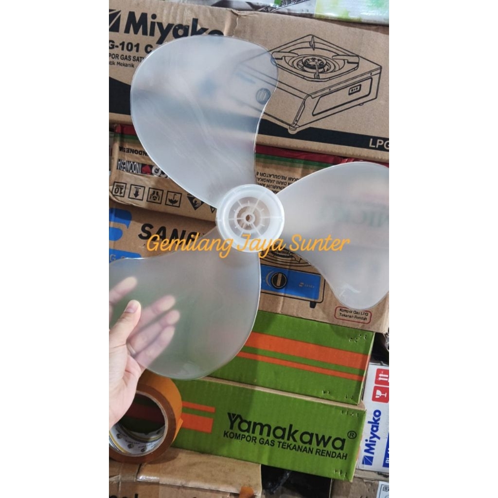 baling kipas  Panasonic, Miyako, KDK dan Maspion model lama 16inc bahan Mika tebal