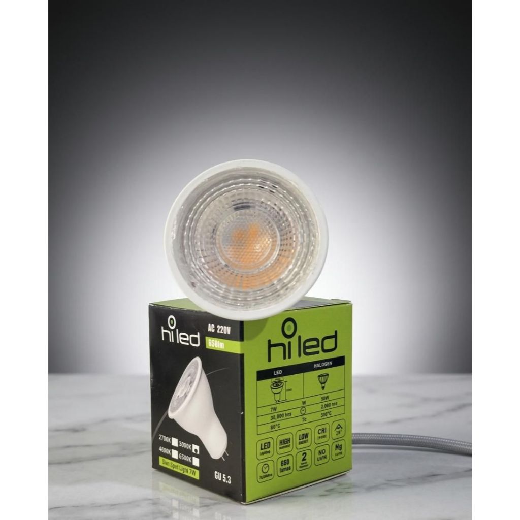 Hiled MR16 Dimm 220V 7W 3000K 4000K Dimmable MR16 7W