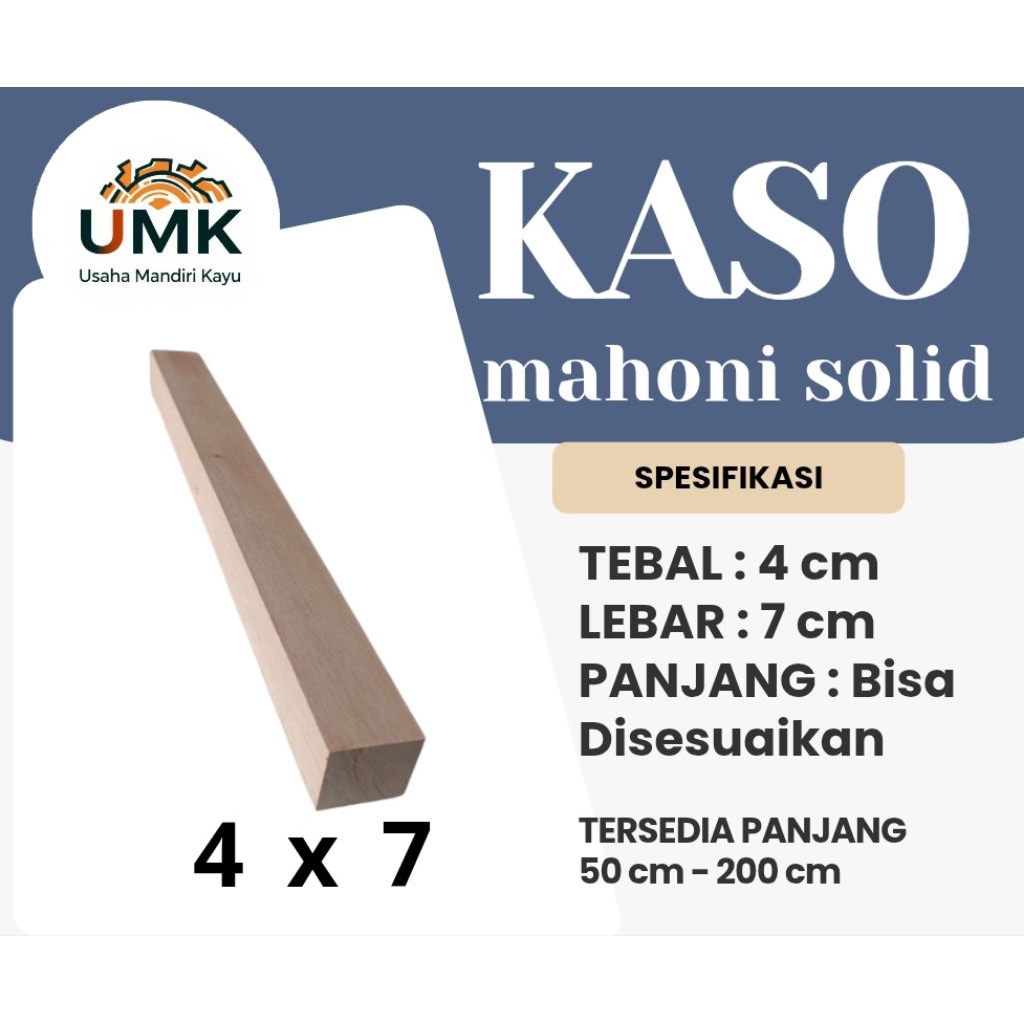 Kaso 4x7 kayu mahoni