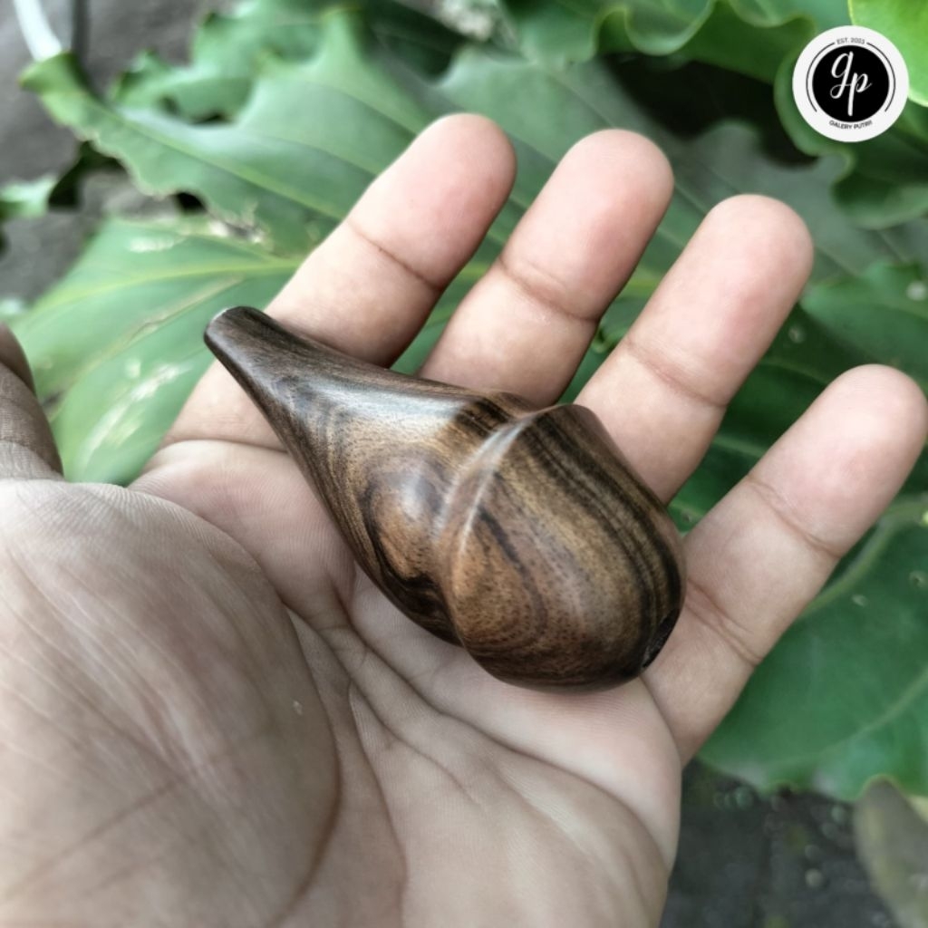 Pipa once / once cangklong unik dan antik kayu kalimosodo 8cm