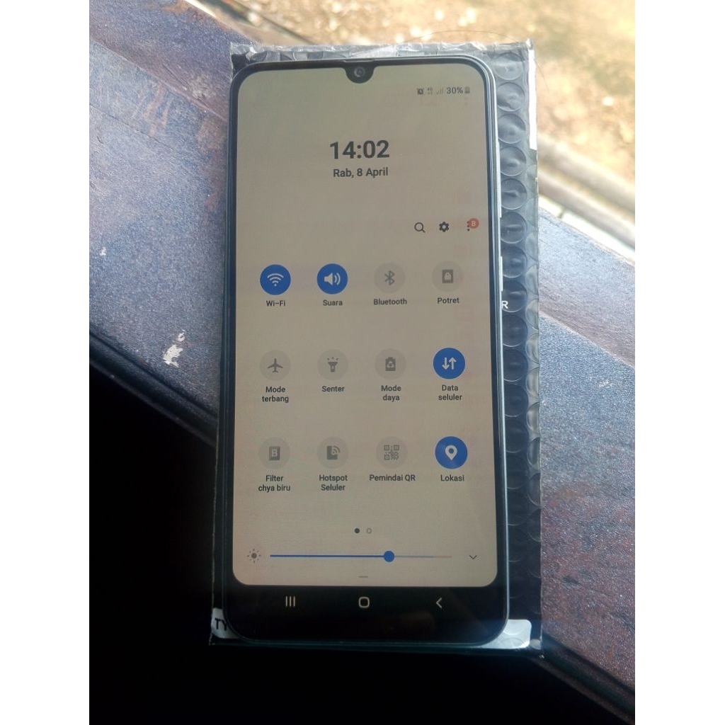 LCD amoled + frame Samsung a50 /a50s original bisa sidik jari