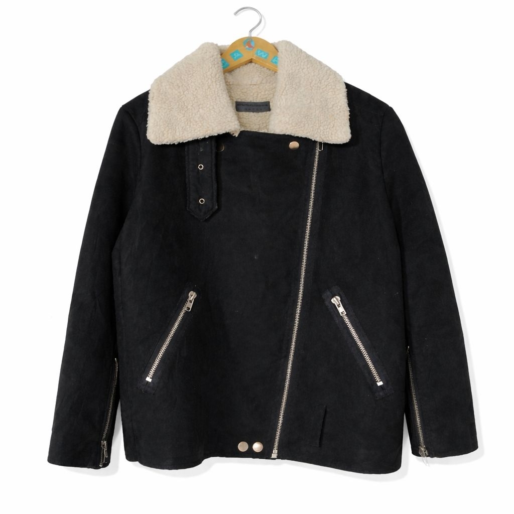 Jaket Biker Sherpa Shearling/Mustang by American Apparel