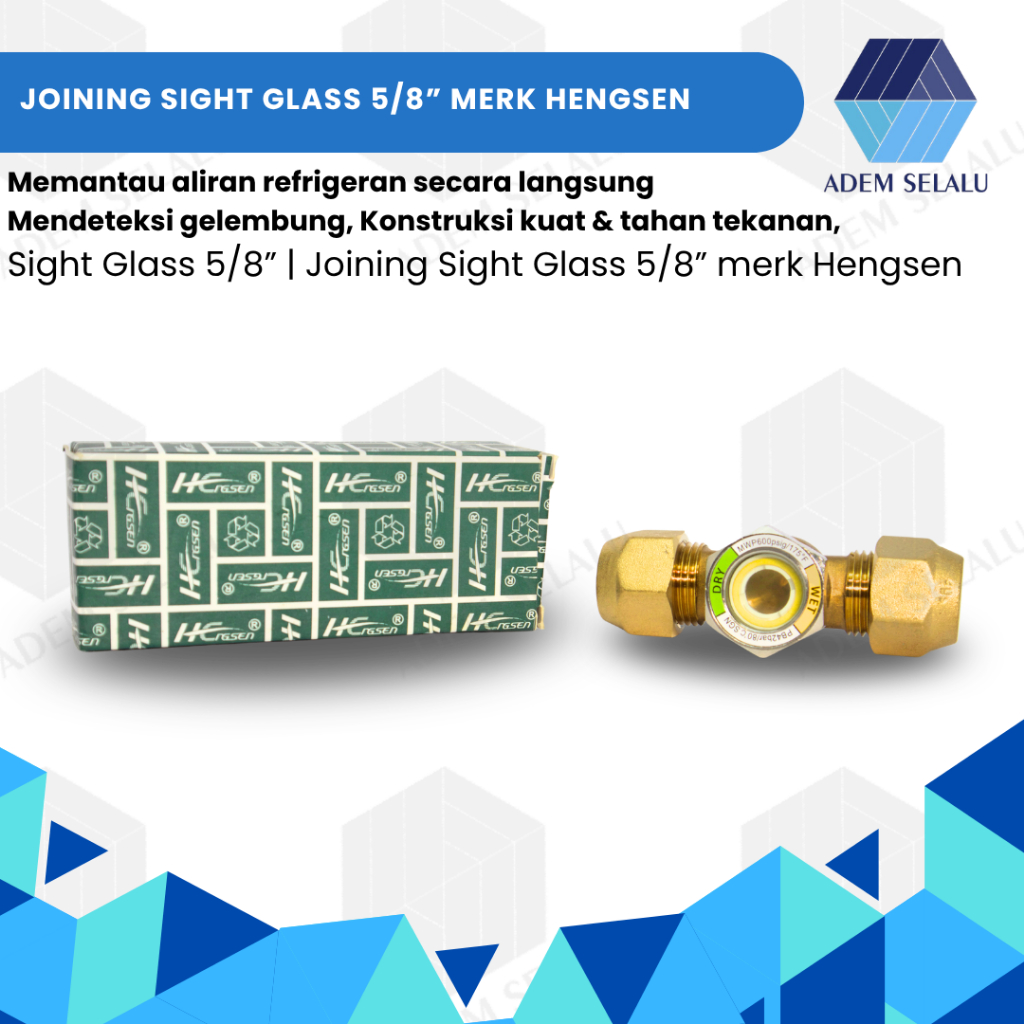 Sight Glass 5/8” | Joining Sight Glass 5/8” merk Hengsen