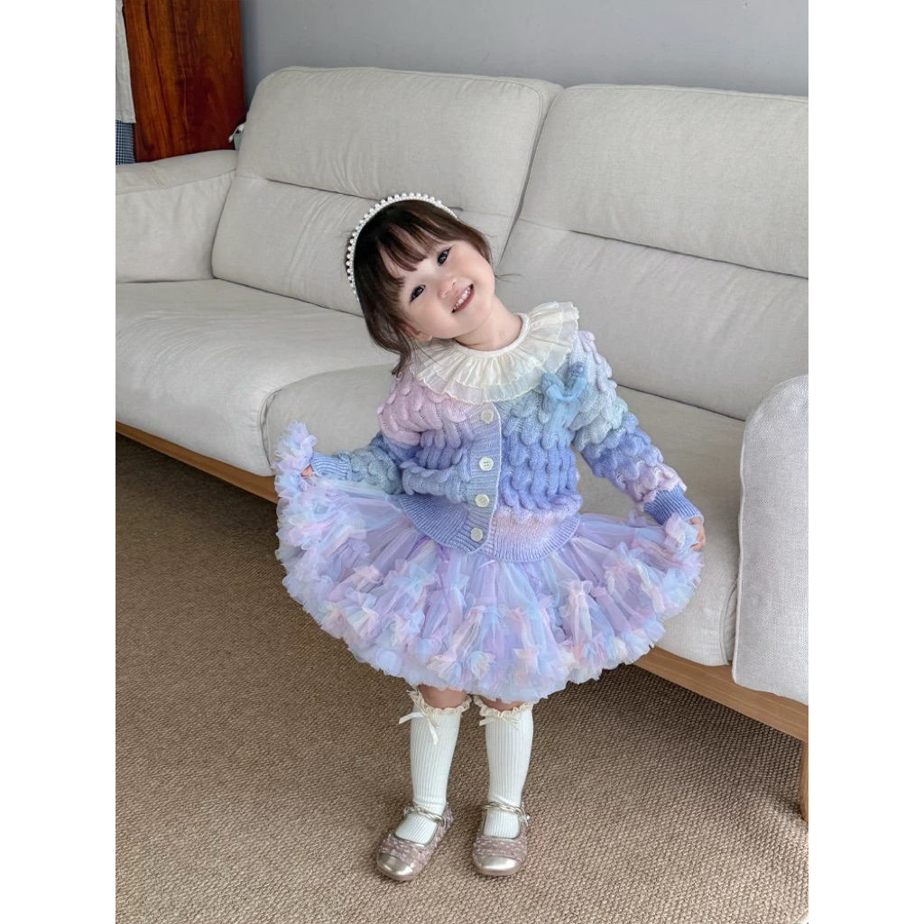 LeCherish Ribbon Tutu Skirt /Rok Tutu Tulle Mekar Anak Perempuan
