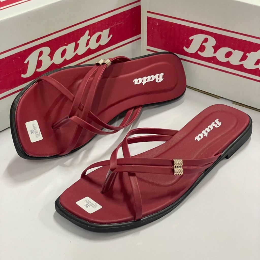 BATA Sandal Japit Teplek Wanita Sandal Teplek wanita Dewasa Murah