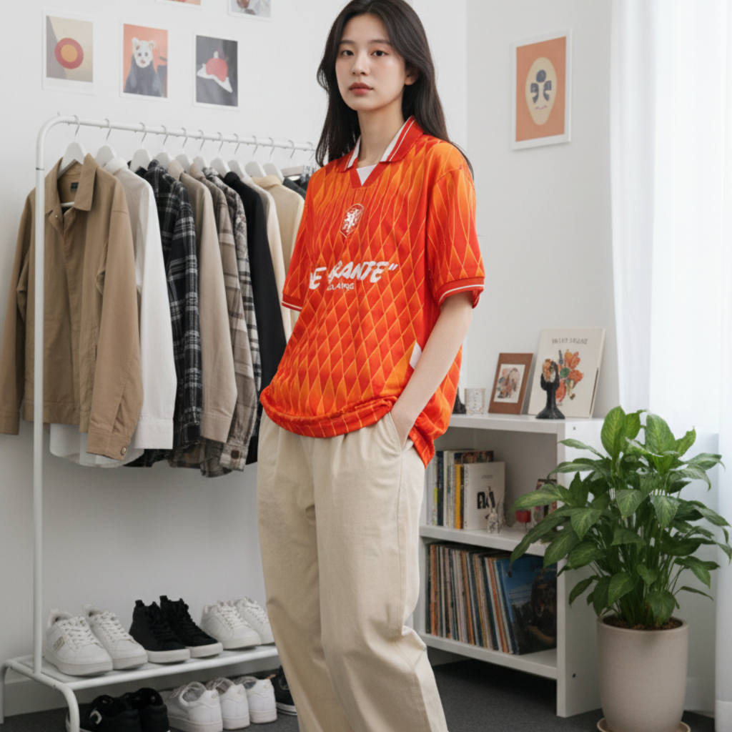 Jersey Belanda Retro Jersey Vintage Jersey  Fantasy