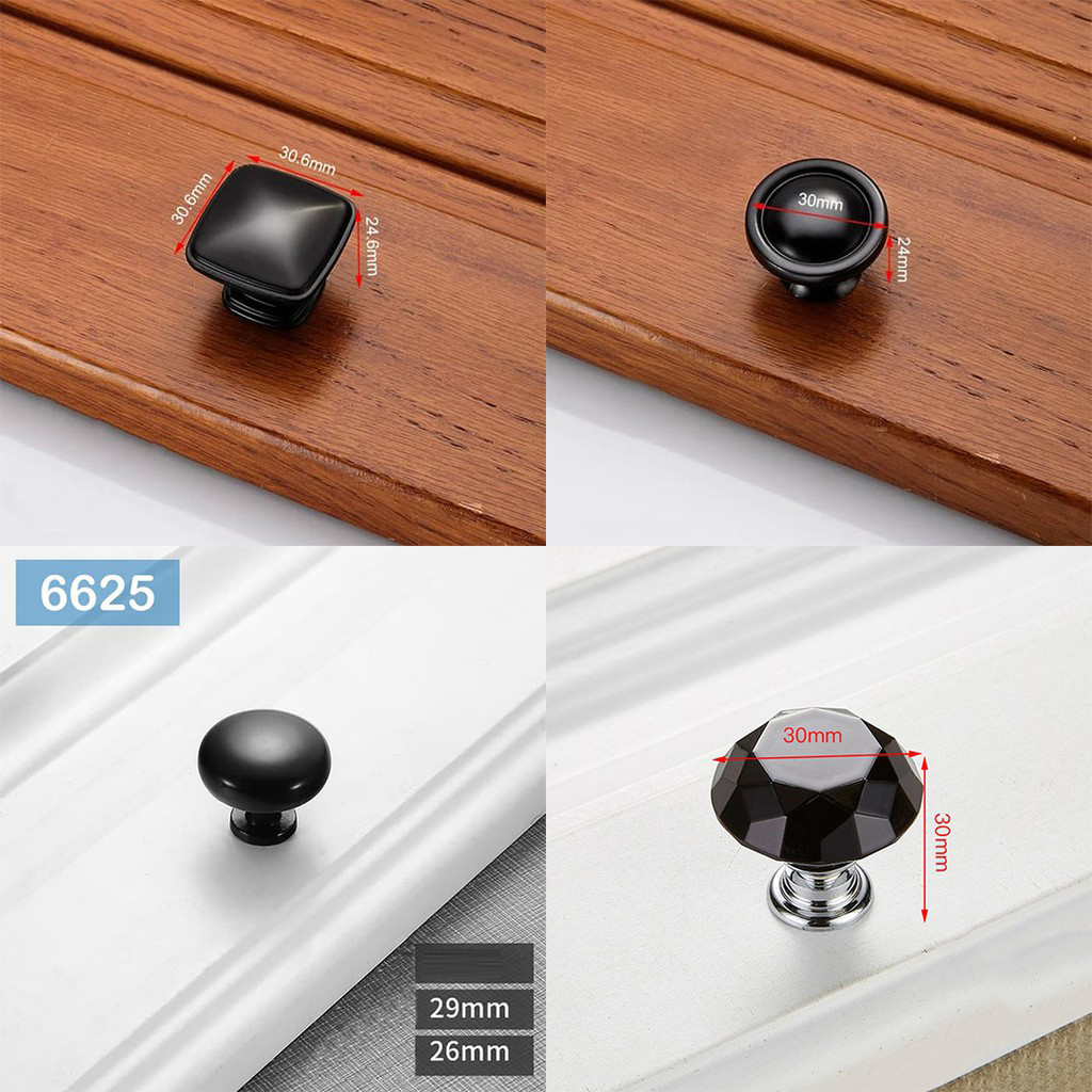 Handle laci pintu furniture modern minimalis warna hitam
