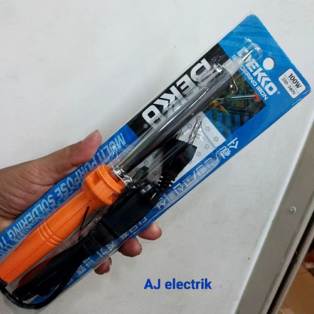 ( MAAFF STOCK KOSONG.. ) SOLDER Listrik DEKKO 100 Watt. Cepat panas Kualitas Bagus. Solder Deko 100W
