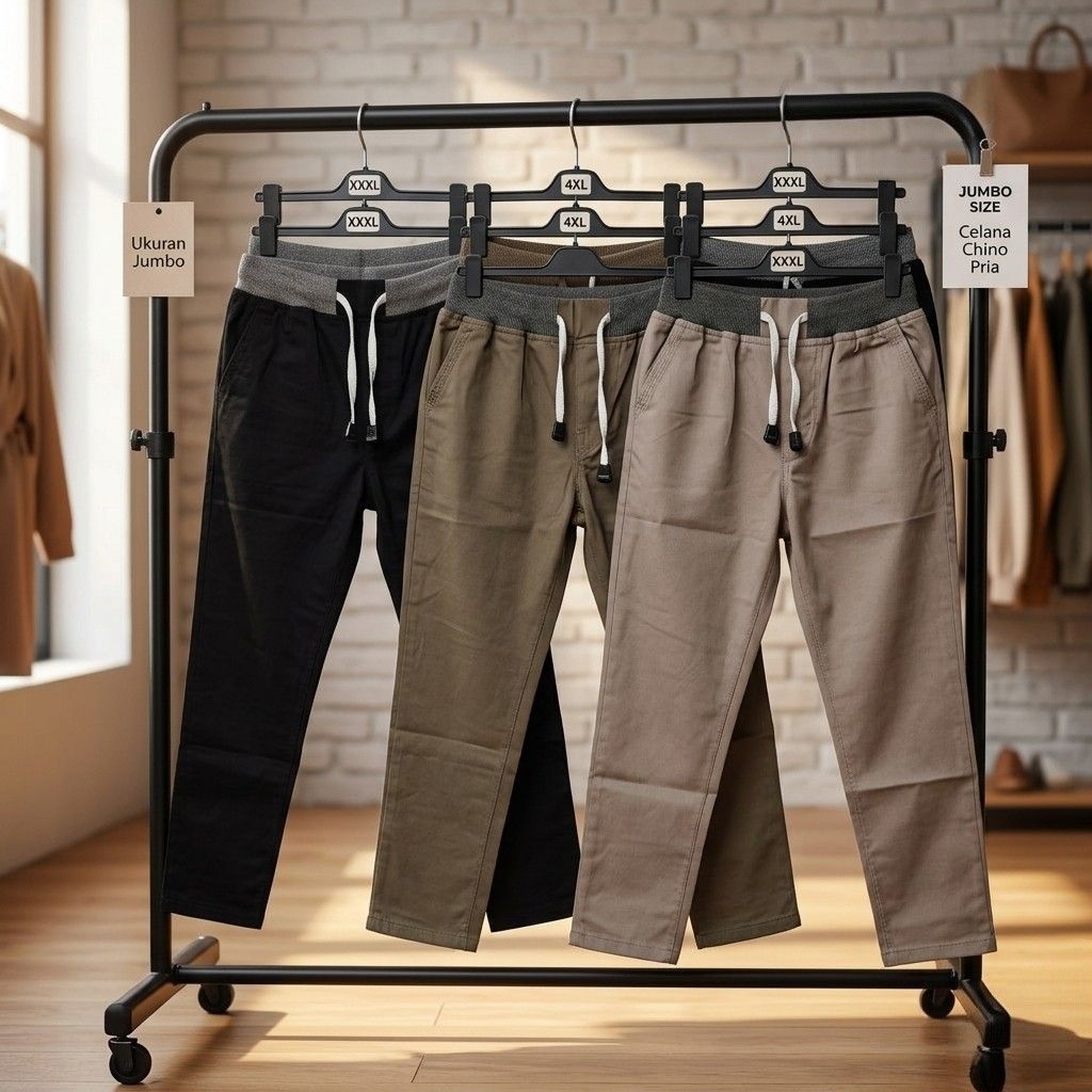 Meamimo - Celana Jumbo Chinos Panjang Kolor