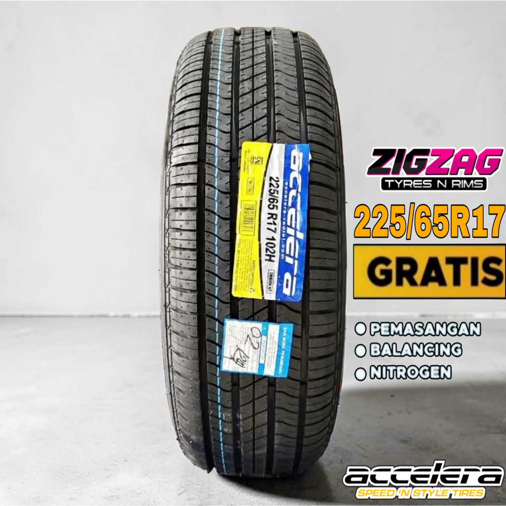Ban Mobil Luar ACCELERA Ukuran 225/65Ring 17 Omikron H/T Tubles Baru