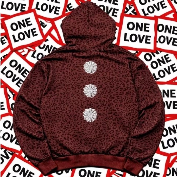 Hoodie Nivienne Leopard Brown Thanksinsomnia