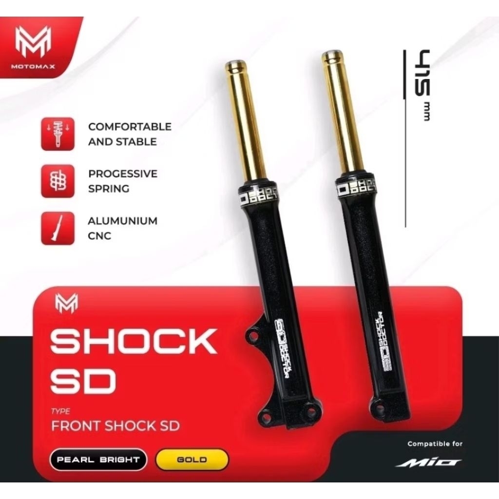 SHOCK TABUNG DEPAN YAMAHA Motor MIO/ FINO/MIO J/ SOUL GT/ MIO GT - SD DOCTOR: Presisi, Empuk, Anti C