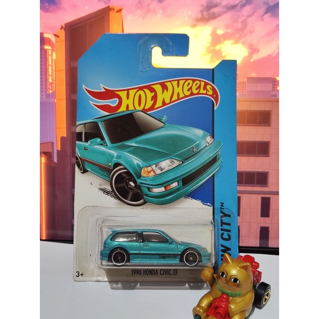 Hotwheels Honda Civic EF Tosca/Biru