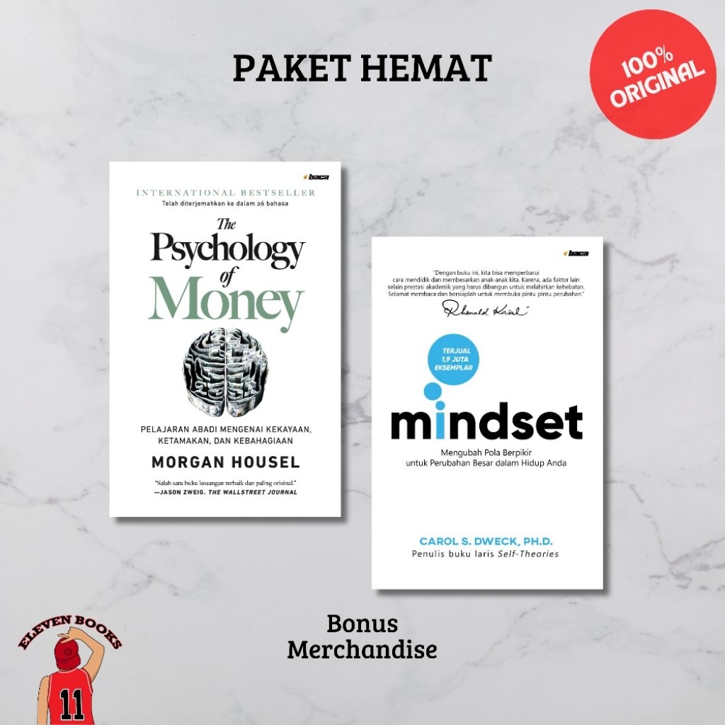 Eleven Books Paket Hemat Buku Terjemahan Mindset & The Psychology of Money