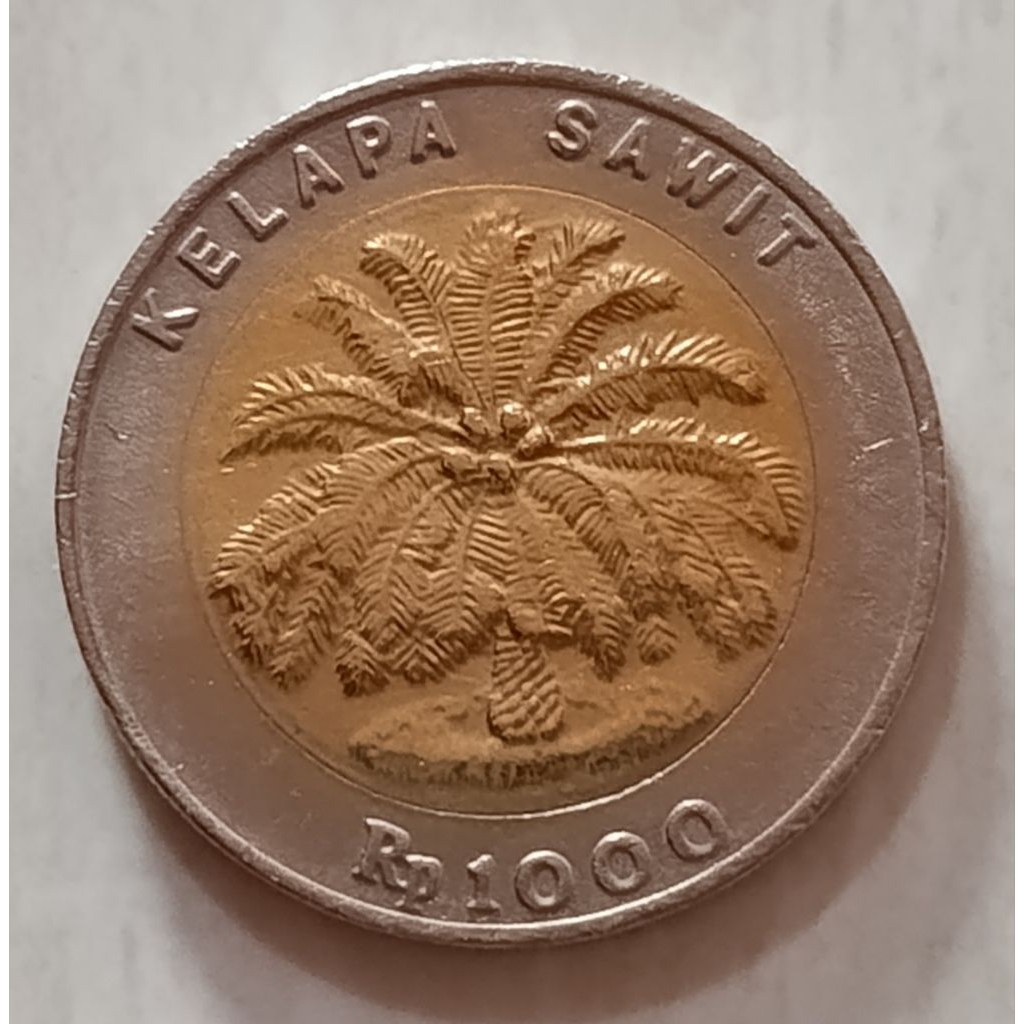 koin Indonesia (1000 kelapa sawit) tahun 2000..