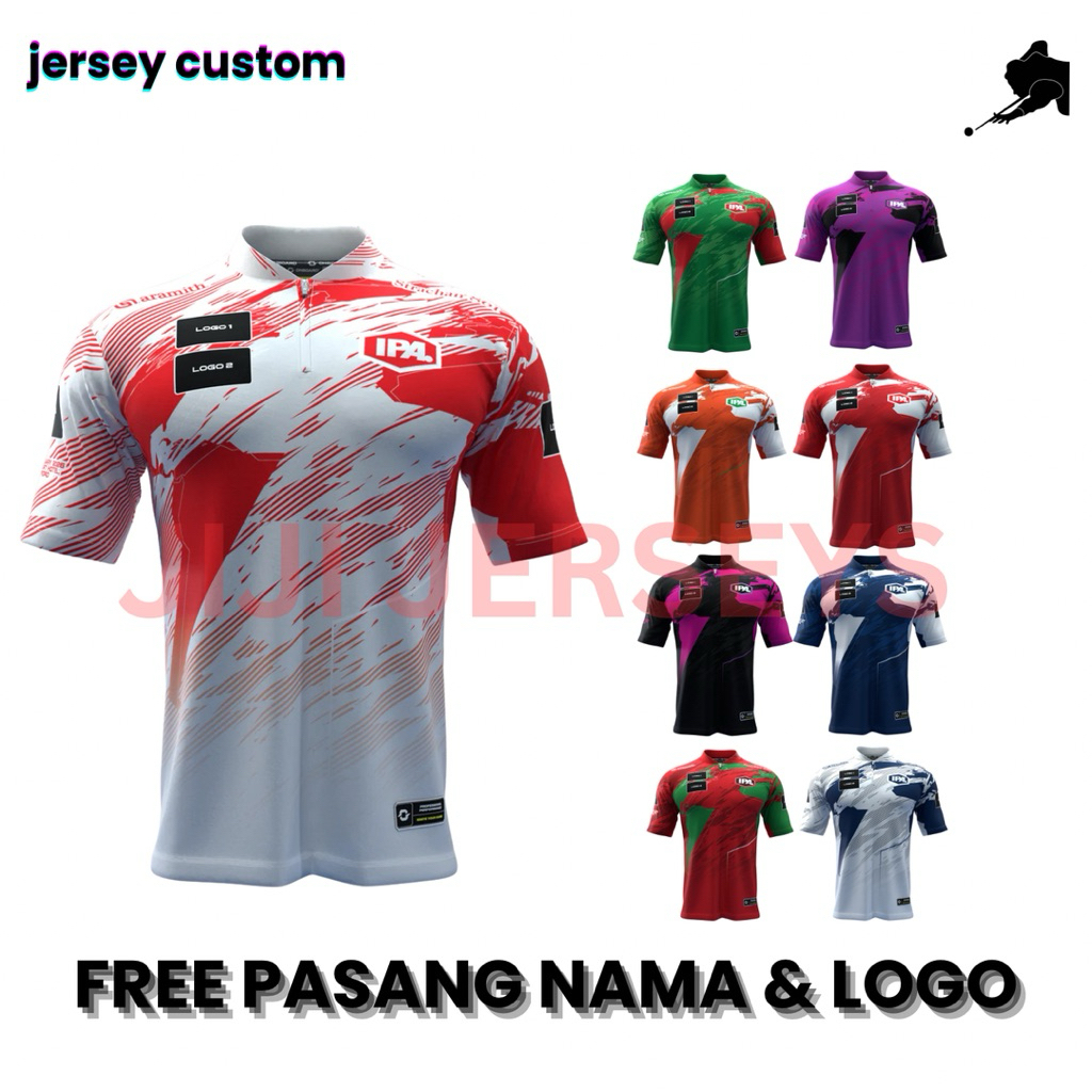 JERSEY BILLIARD CUSTOM SUKA SUKA JERSEY FULL PRINTING SUBLIMASI BAJU JERSEY BILLIARD PRIA WANITA UNI