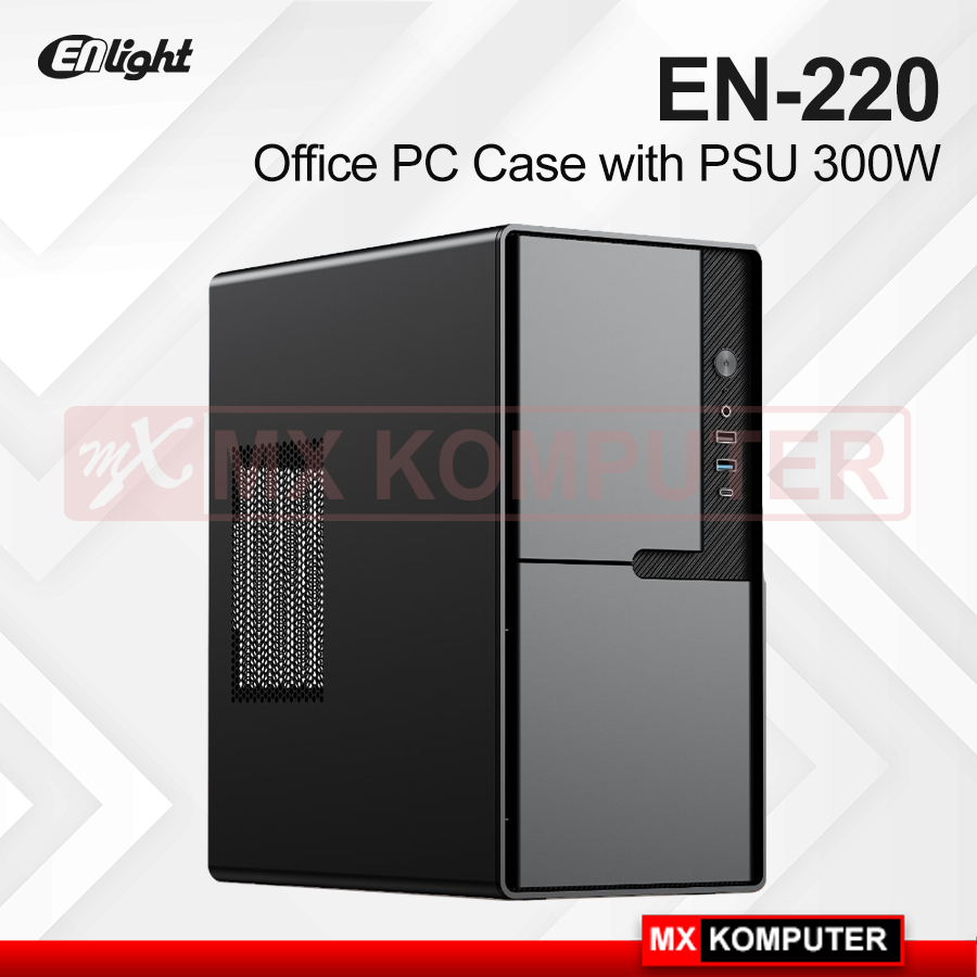 CASE ENLIGHT EN-220 + PSU 300W mATX USB 3.0 Casing EN220