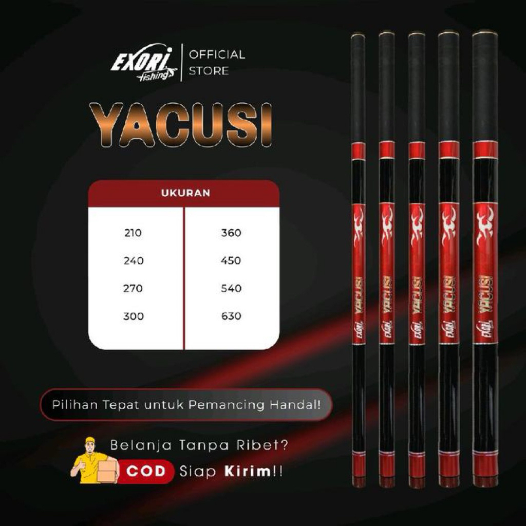 TEGEK EXORI YACUSI RILISAN KARBON 210/240