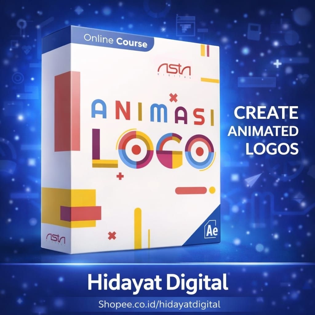 ECOURSE KELAS ONLINE ANIMASI LOGO GERAK VIDEO ESPORT YT DIGITAL MARKETING PELUANG USAHA TOOL BISNIS-