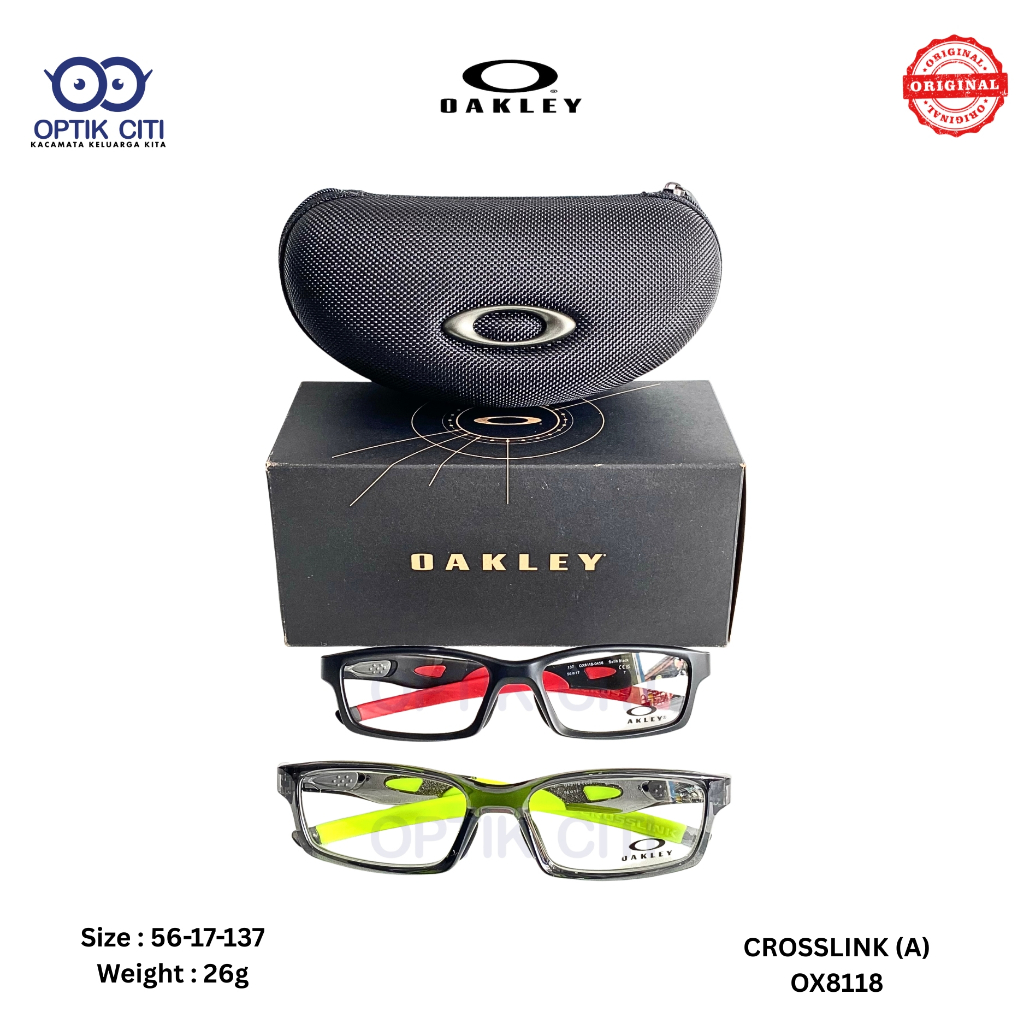 frame kacamata pria oakley crosslink OX 8118 Sporty original