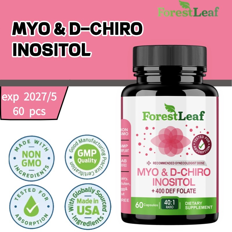 Myo-Inositol + D-Chiro-Inositol + 400 mcg Folat - Dengan 2000 mg Myo-Inositol dan 50 mg D-Chiro-Inos