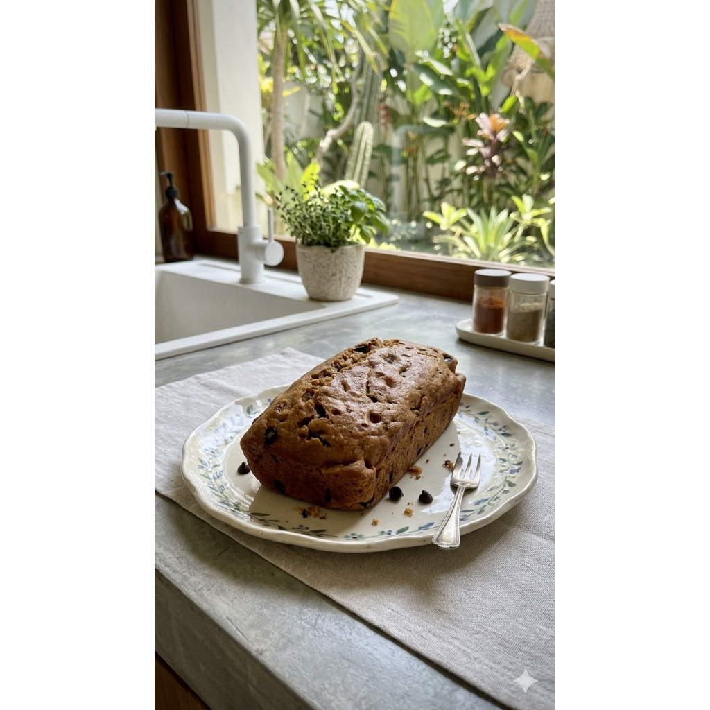 (FRESH) Banana Cake Less Sugar