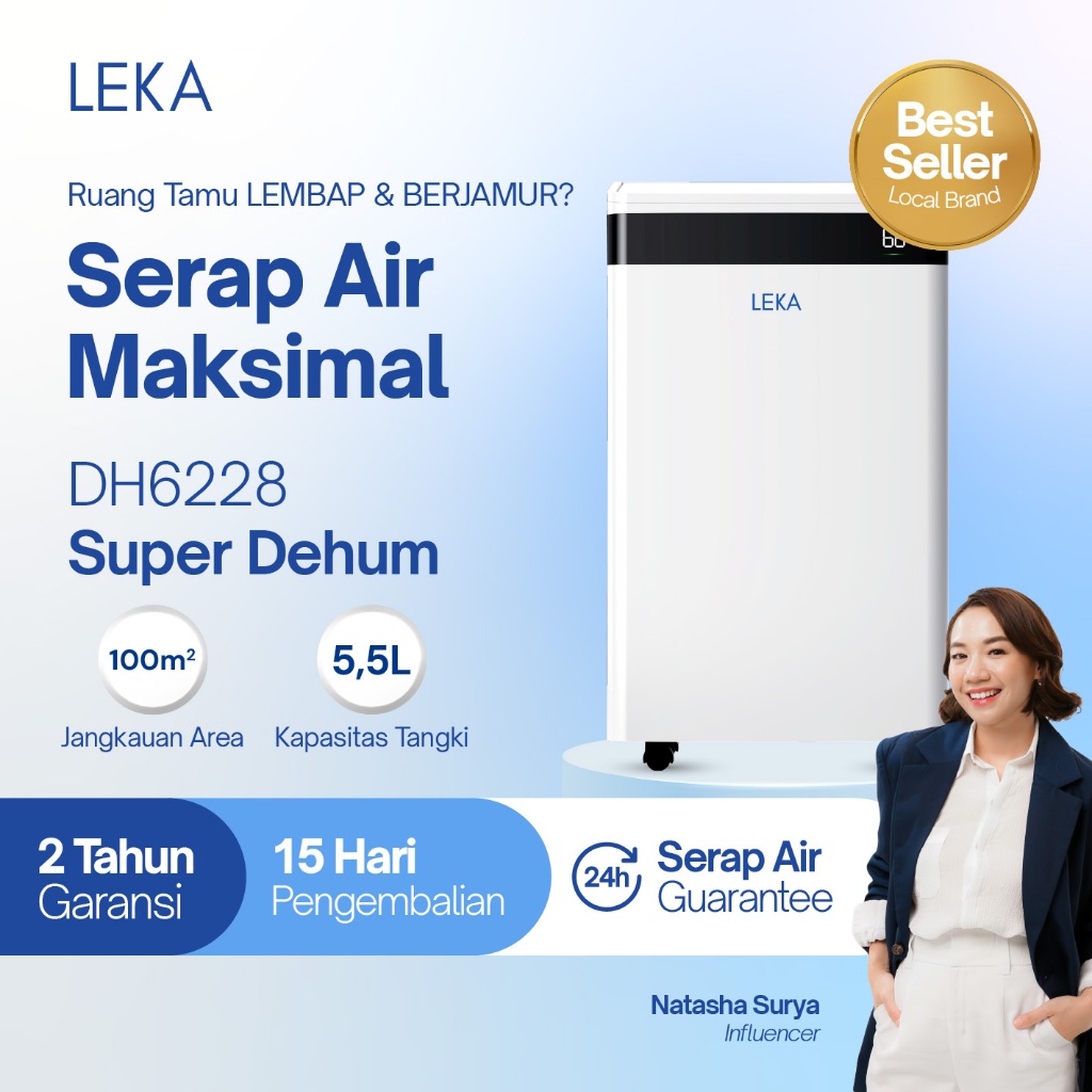 LEKA - DH6228 Super Dehumidifier - Penyerap Kelembaban Udara