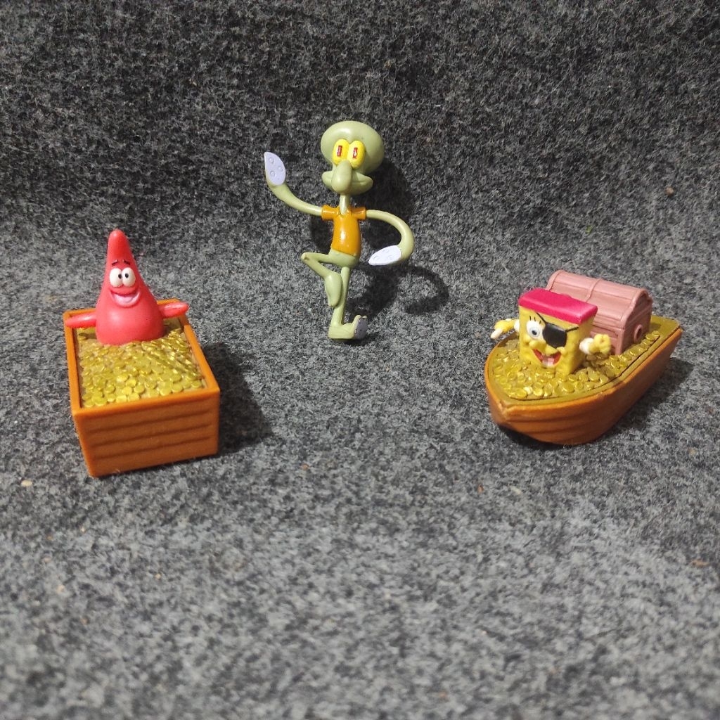 spongebob patrick squidward mcd happy meal figure