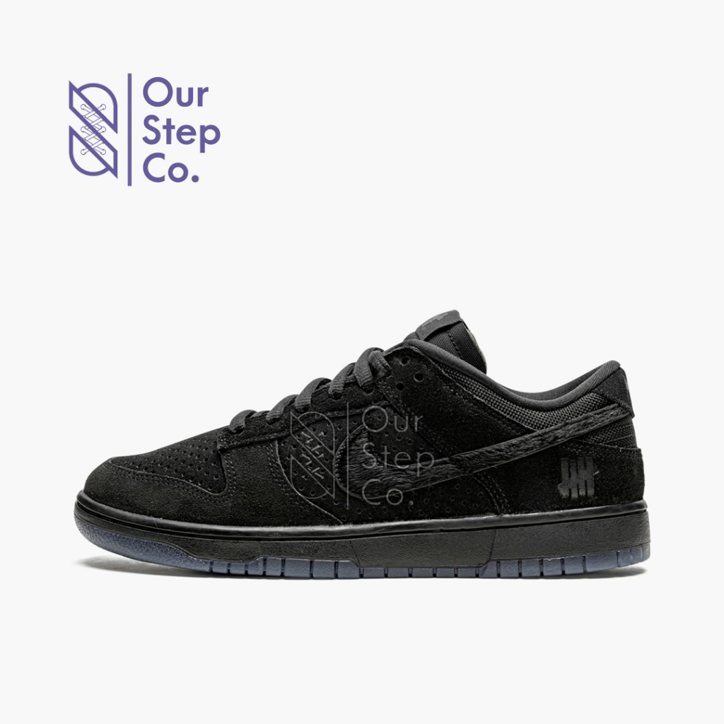 Sepatu Nike Dunk Low x Undefeated Triple Black Original BNIB