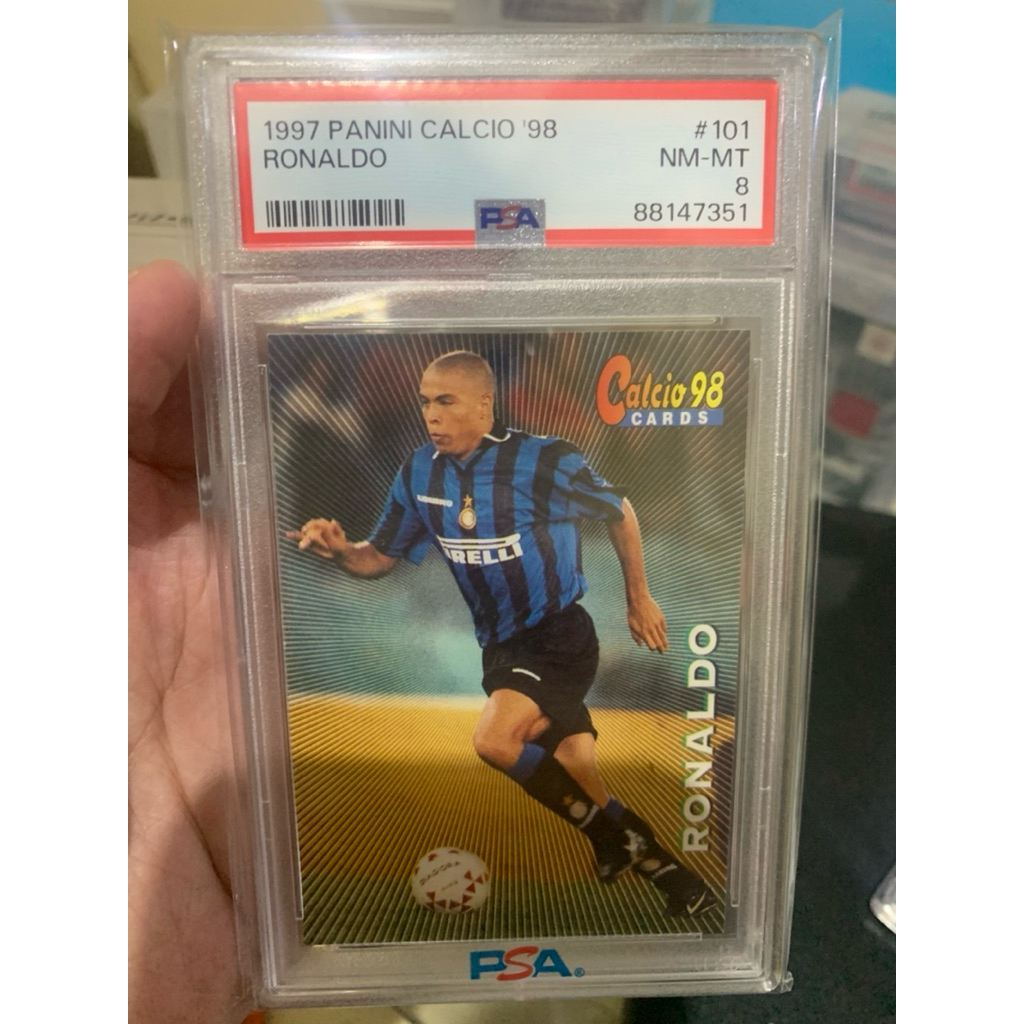 PSA 8 Ronaldo 1997 Panini Calcio '98 #101 - Rare Soccer Card